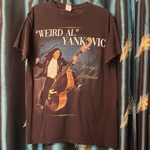 Weird Al” Yankovic Tour Strings Attached T-Shirt Black Mens M